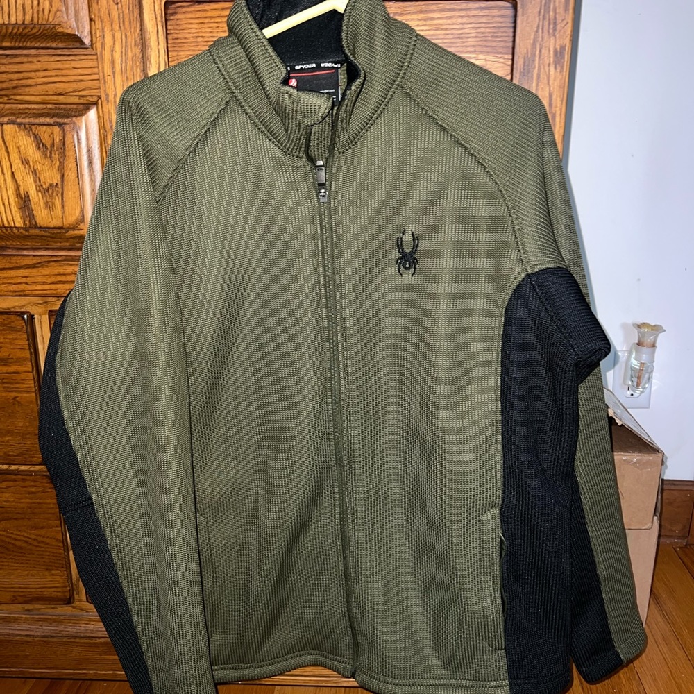 Mens Spyder green size Large coat